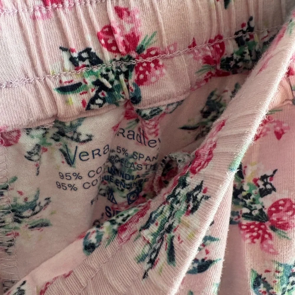 Vera Bradley Pink Floral Pajama Set Size Small